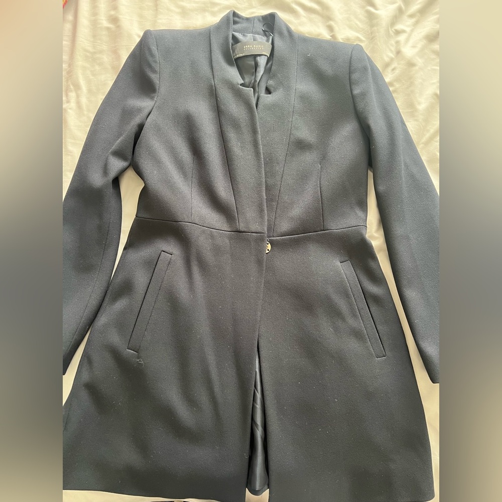 NAVY Zara Blazer Coat